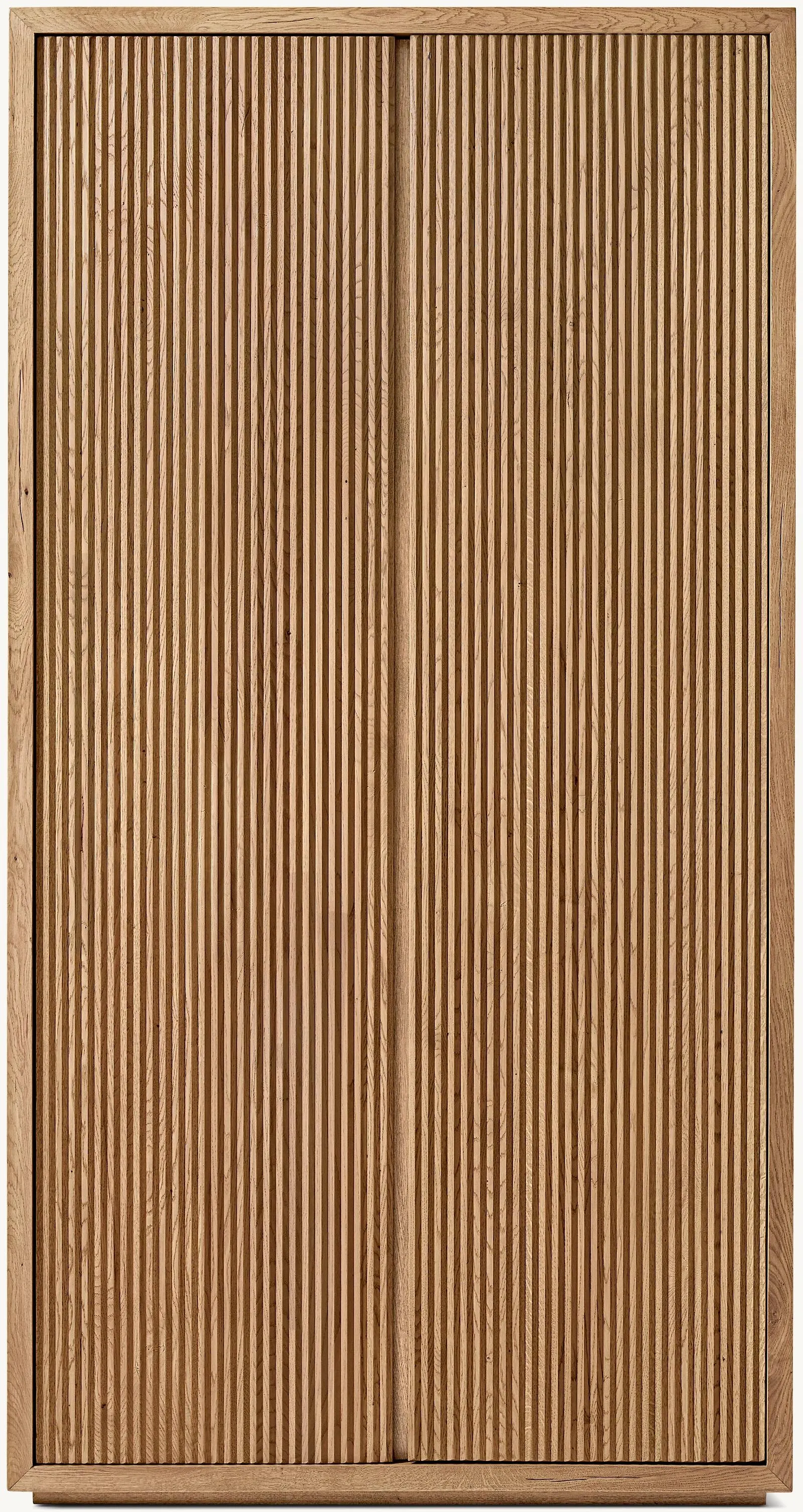 Reclaimed Oak Reeded Cabinet