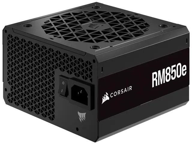 CORSAIR RM850e Fully Modular Low-Noise ATX Power Supply - ATX 3.0 & PCIe 5.0 Compliant - 105°C-Rated Capacitors - 80 PLUS Gold Efficiency - Modern Standby Support