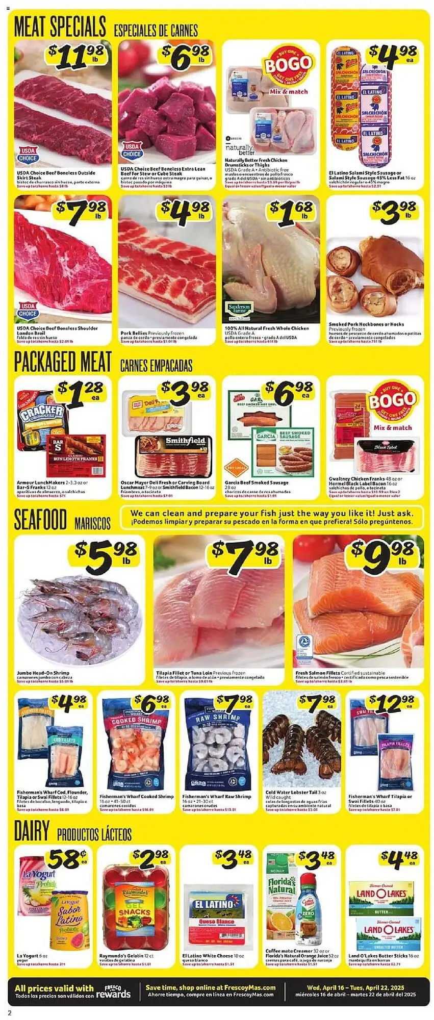 Weekly ad Fresco y Más Weekly Ad from April 16 to April 22 2025 - Page 2