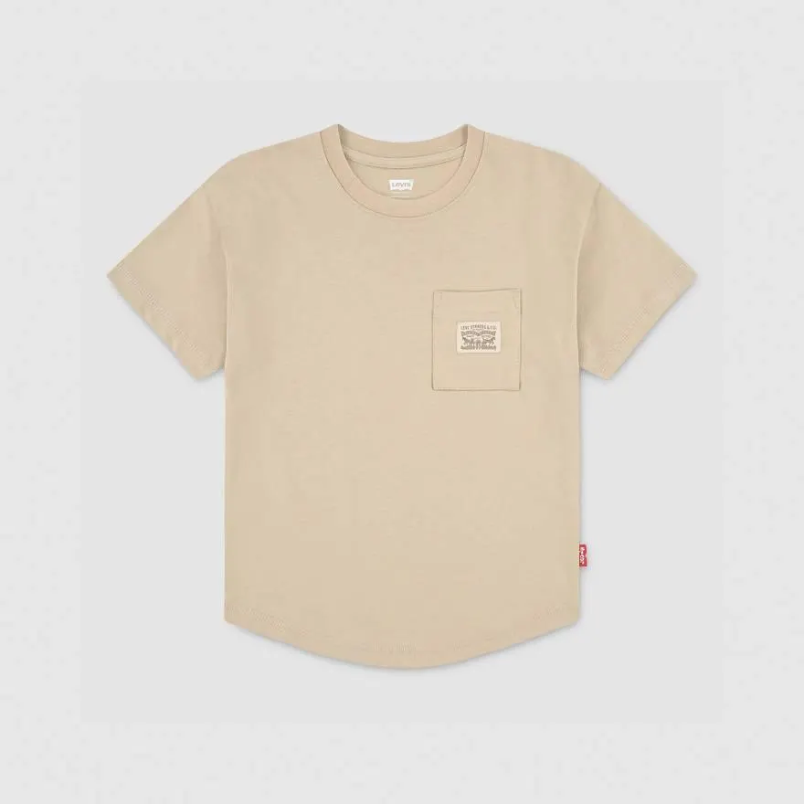 Curved Hem Pocket Tee Big Boys S-xl