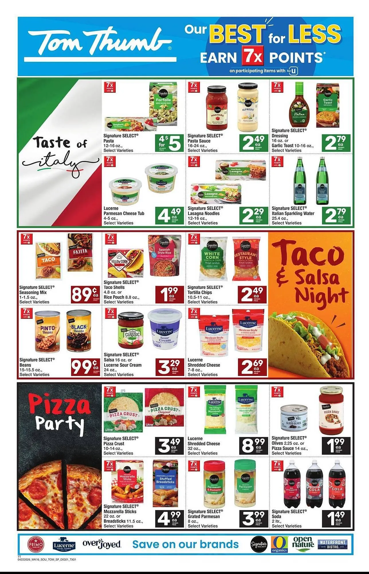 Weekly promotion Tom Thumb weekly ad spanning from April 22 to April 28 2026 - Page 4 for Catalogue 365