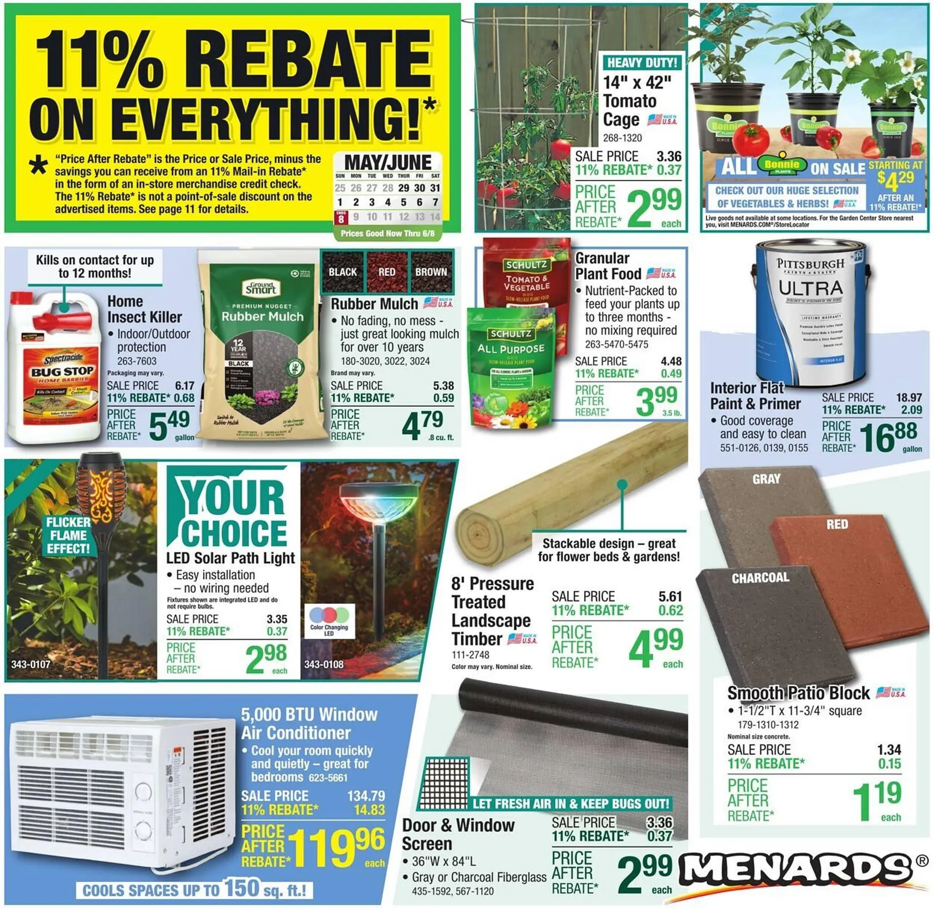 Weekly ad Menards Weekly Ad from May 28 to June 8 2025 - Page 1
