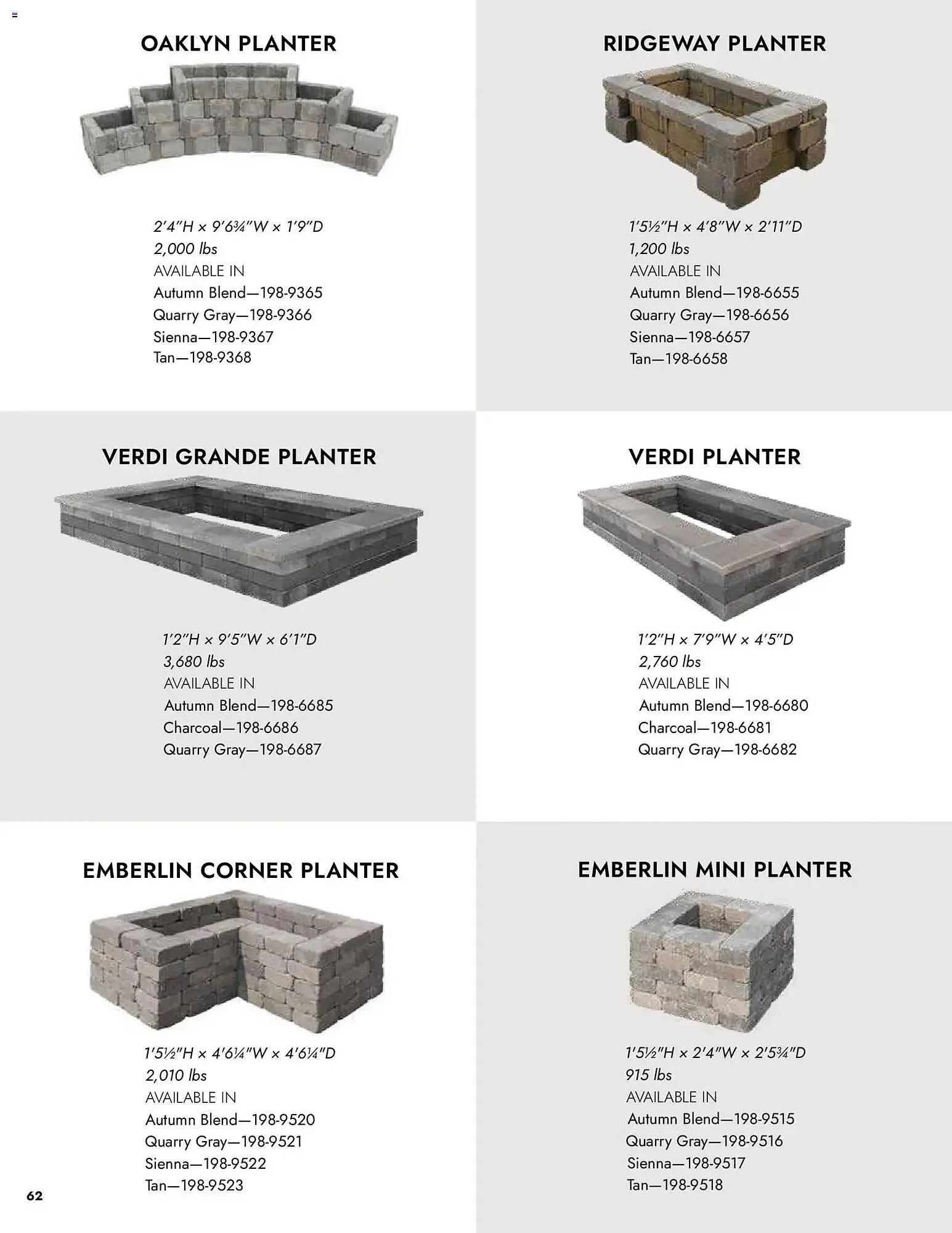 Weekly promotion Menards weekly ad spanning from April 2 to January 1 2027 - Page 62 for Catalogue 365