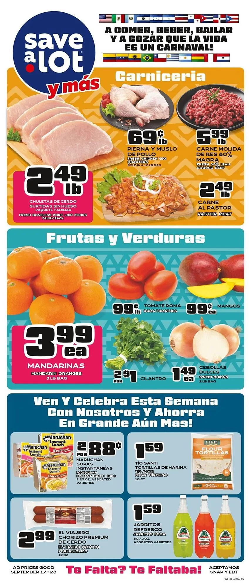 Weekly ad Save a Lot weekly ad from September 17 to September 23 2025 - Page 1