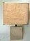Large Brutalist Italian Table Lamp in Travertine, 1970s