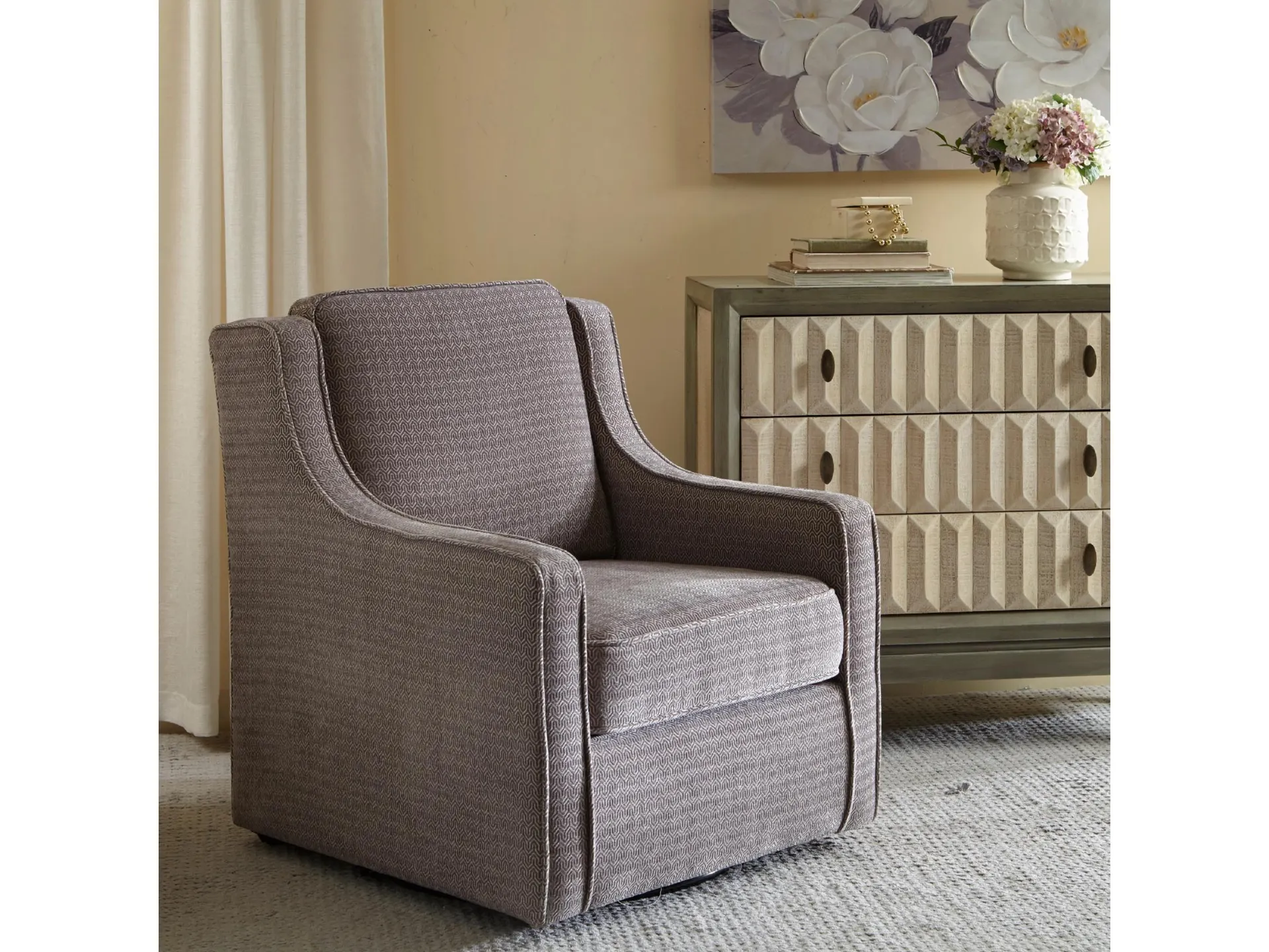 Sidney Chenille Swivel Chair