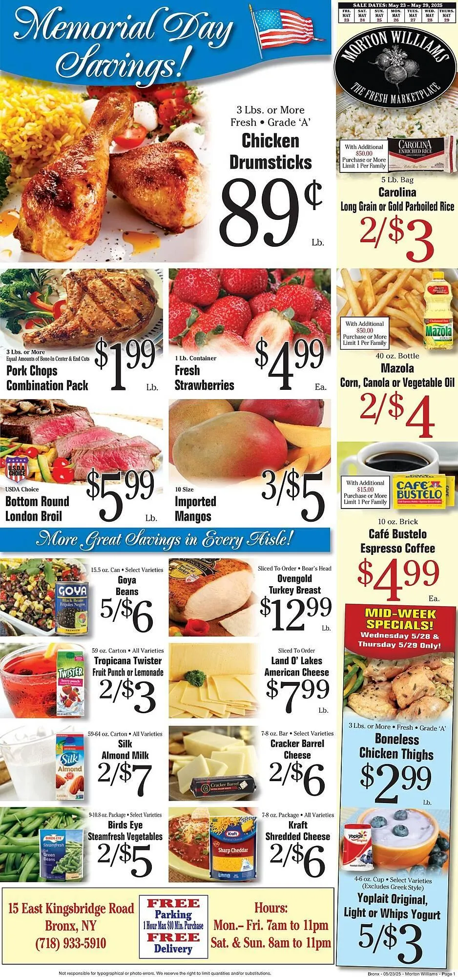 Weekly ad Morton Williams Weekly Ad from May 24 to May 29 2025 - Page 1