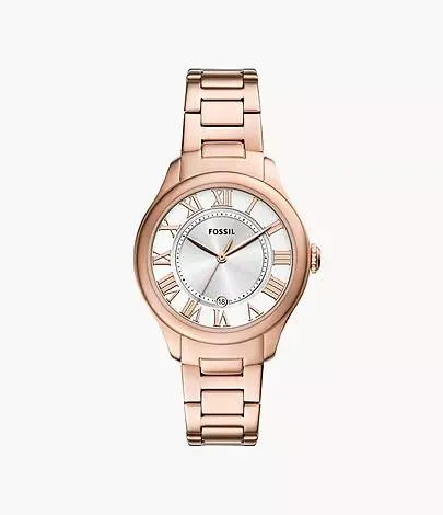 Gilmore Three-Hand Date Rose Gold-Tone Stainless Steel Watch