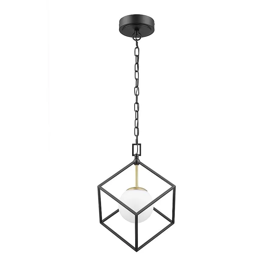 Origin 21 Maren 1 -Light Matte Black Modern/contemporary Integrated LED For Use in Bedrooms, Dining Rooms, Foyers, Kitchens, Living Rooms Chandelier