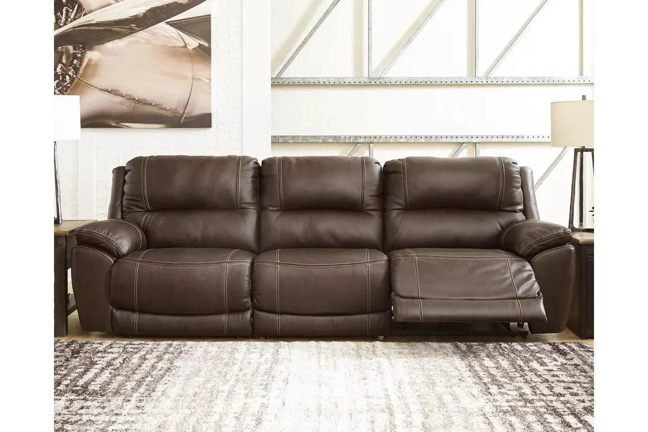 Dunleith 3-Piece Dual Power Leather Reclining Sofa