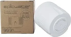 Epic Water Filters REPLACEMENT FILTER/Compatible with Epic Pure Water Pitcher/Removes Fluoride, Lead, Forever Chemicals, Heavy Metals, Chemicals, Industrial Pollutants/Filters 150 Gallons
