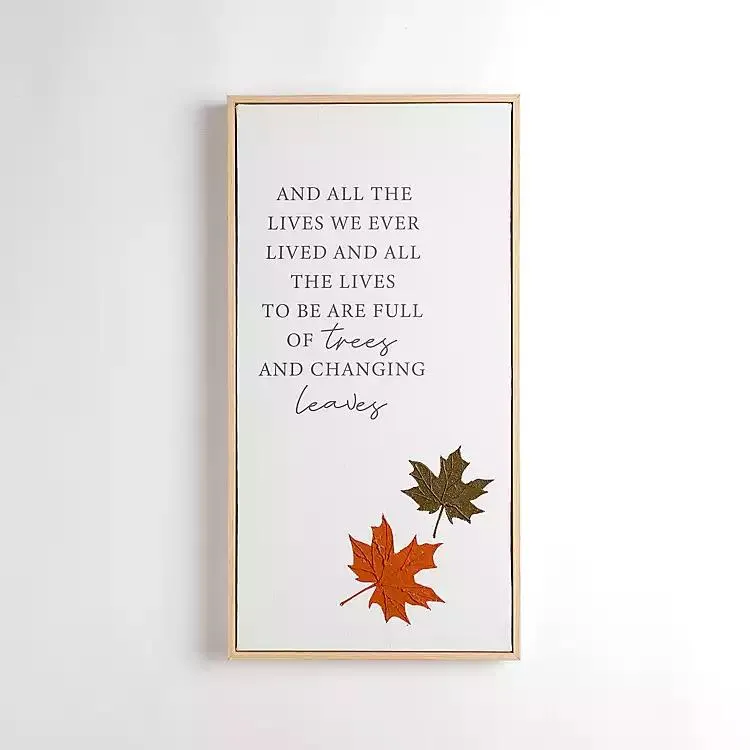 Trees and Changing Leaves Wall Plaque