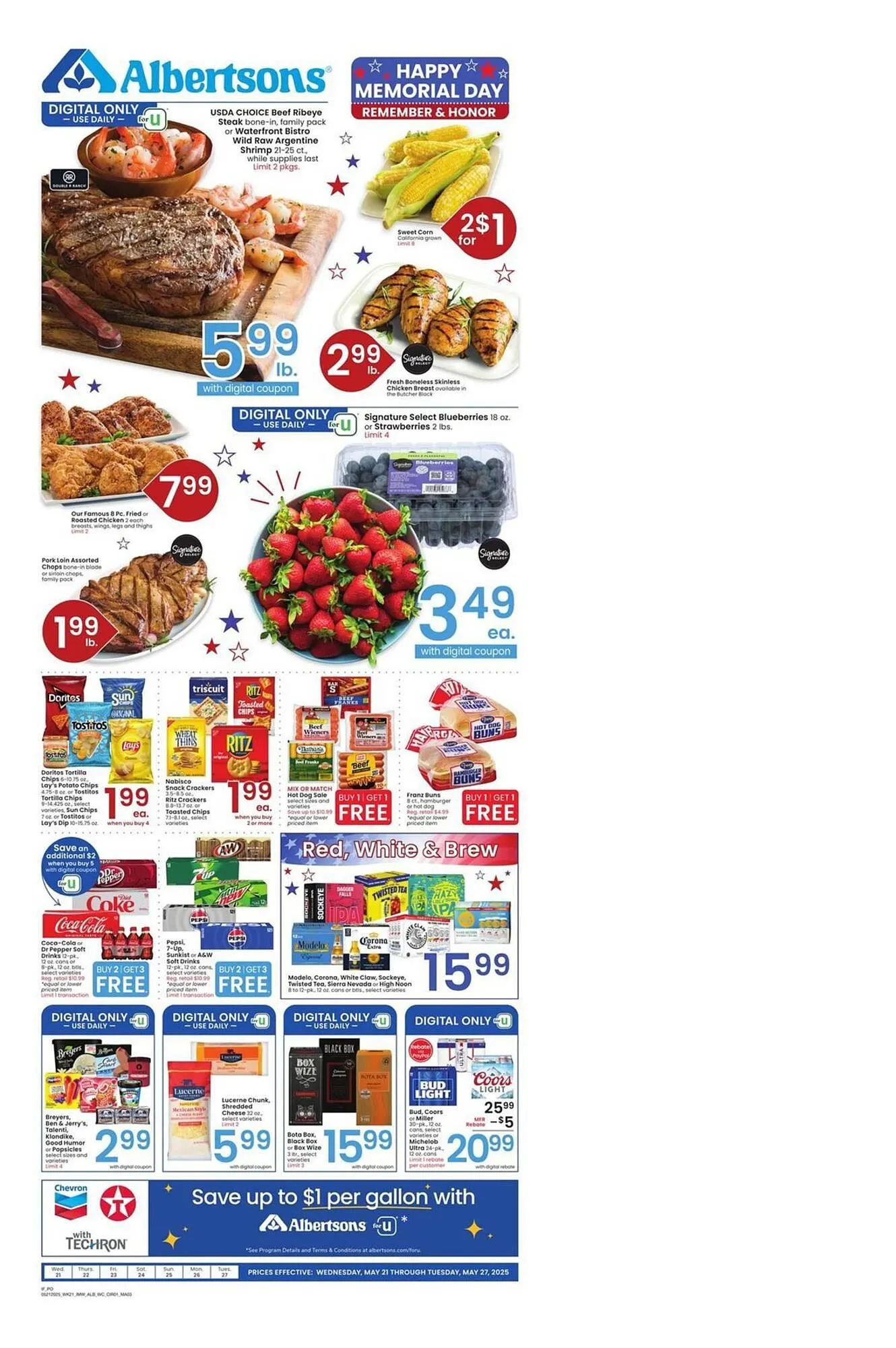 Weekly ad Albertsons Weekly Ad from May 21 to May 27 2025 - Page 1