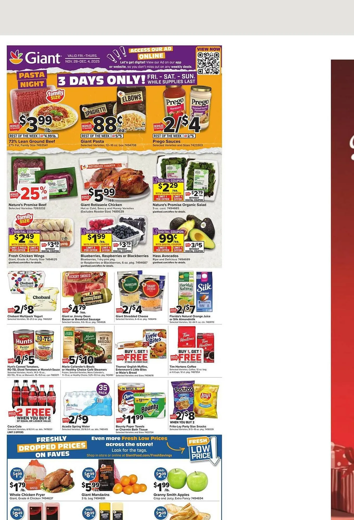 Giant Food weekly ad - 1