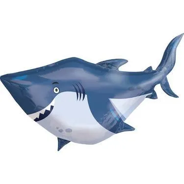 Under the Sea Shark Balloon 40in x 32in - Giant