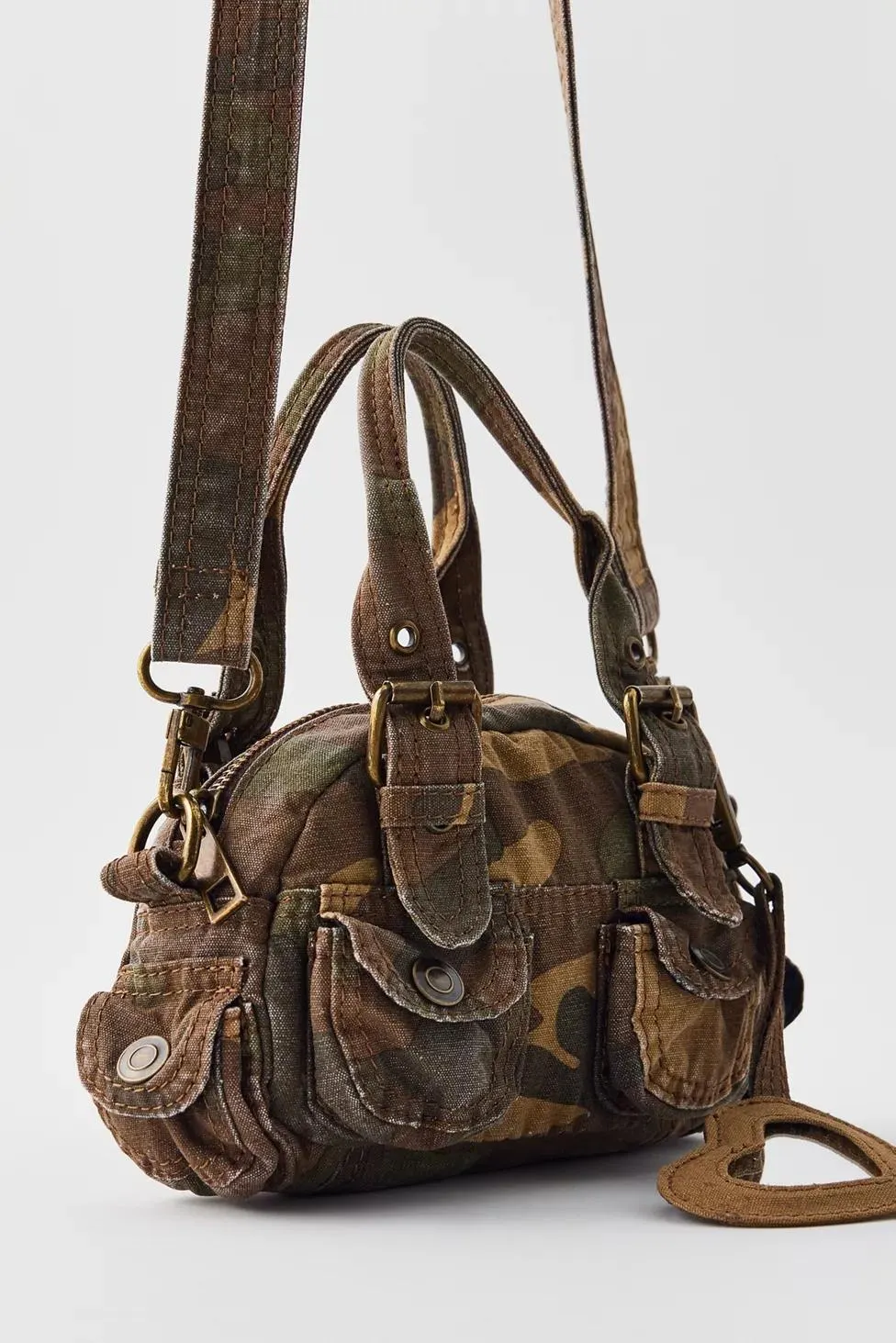 BDG Mini Denim Duffle Crossbody Bag