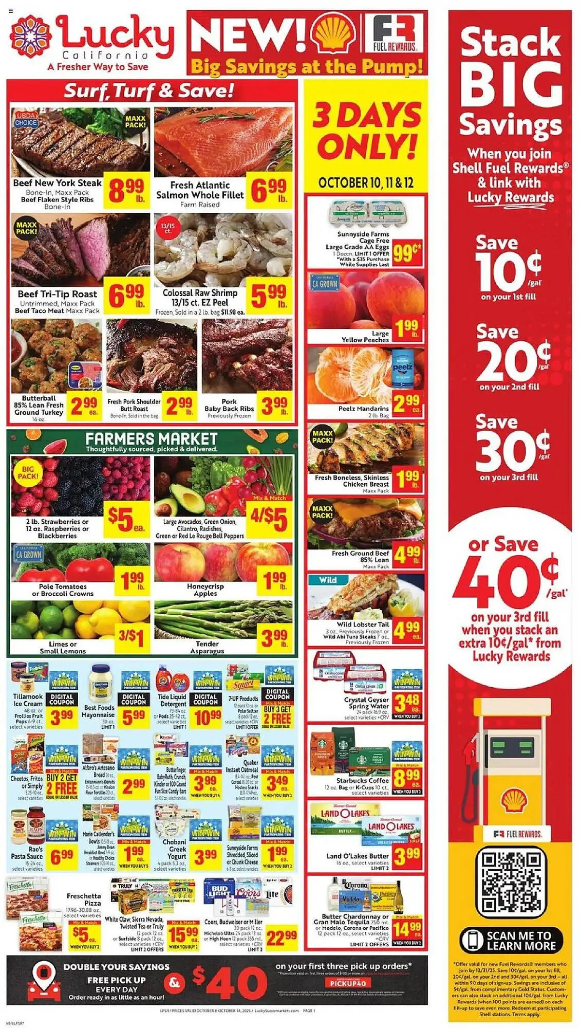 Weekly ad Lucky Supermarkets weekly ad from October 8 to October 15 2025 - Page 1