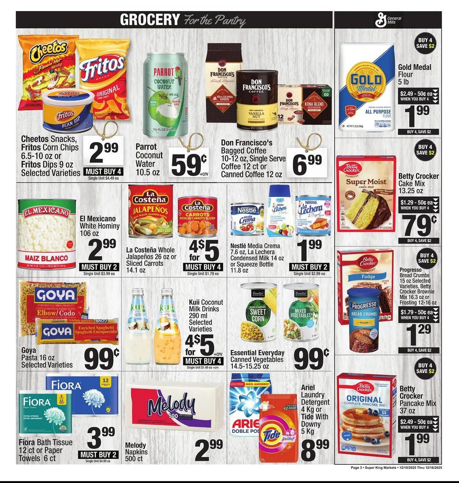 Weekly promotion Super King Markets weekly ad spanning from December 10 to December 16 2025 - Page 3 for Catalogue 365