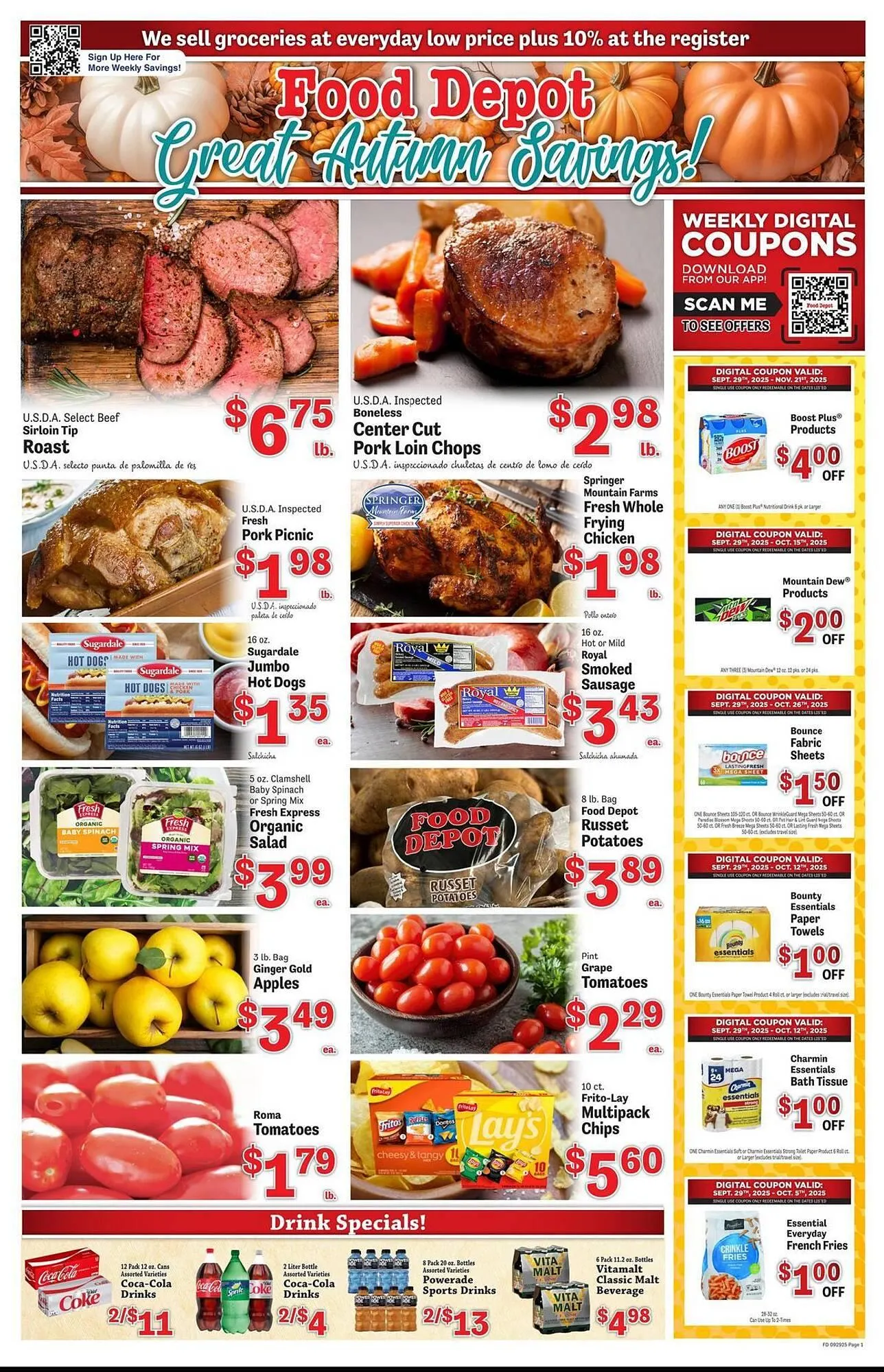 Weekly ad Food Depot weekly ad from September 29 to October 5 2025 - Page 1