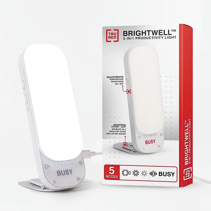 TRU RED™ Brightwell 5-in-1 Productivity LED Desk Light,