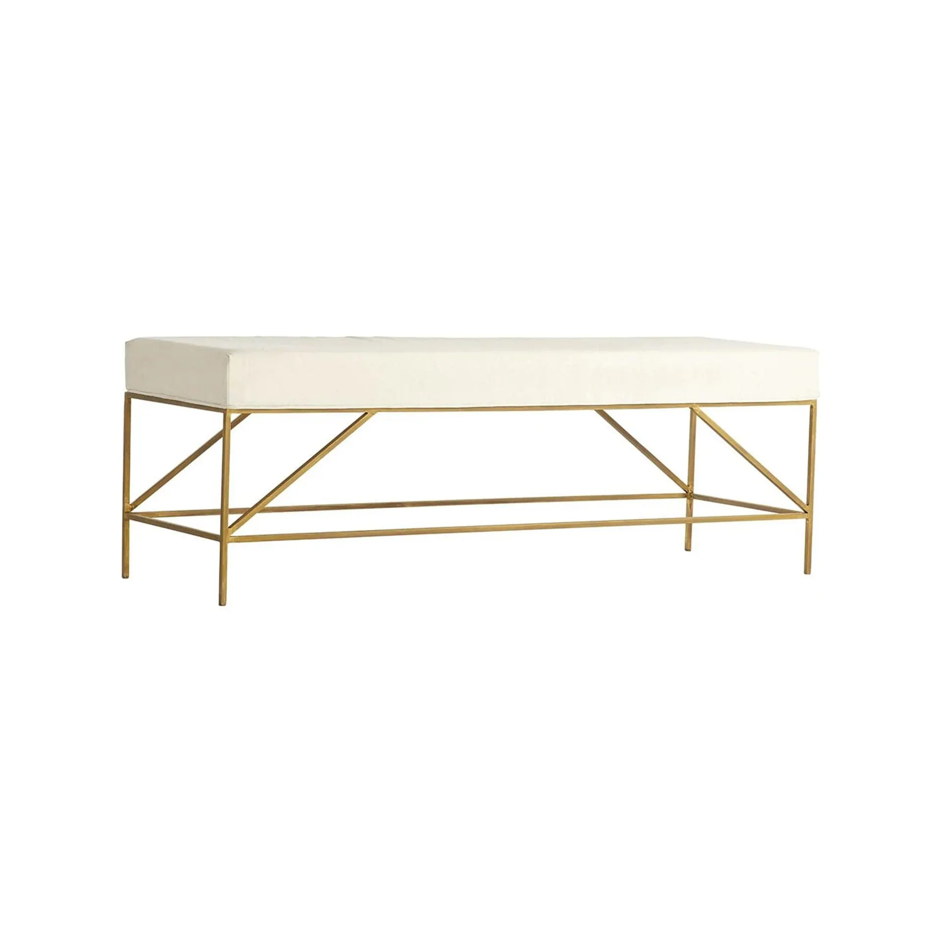 Mid-Century Upholstered Bench