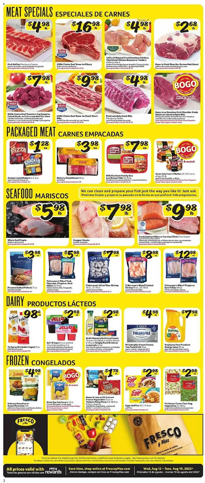 Weekly ad Fresco y Más Weekly Ad from August 13 to August 19 2025 - Page 2