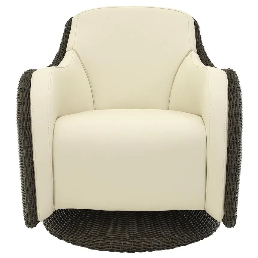 Luxor Brown Swivel Accent Chair