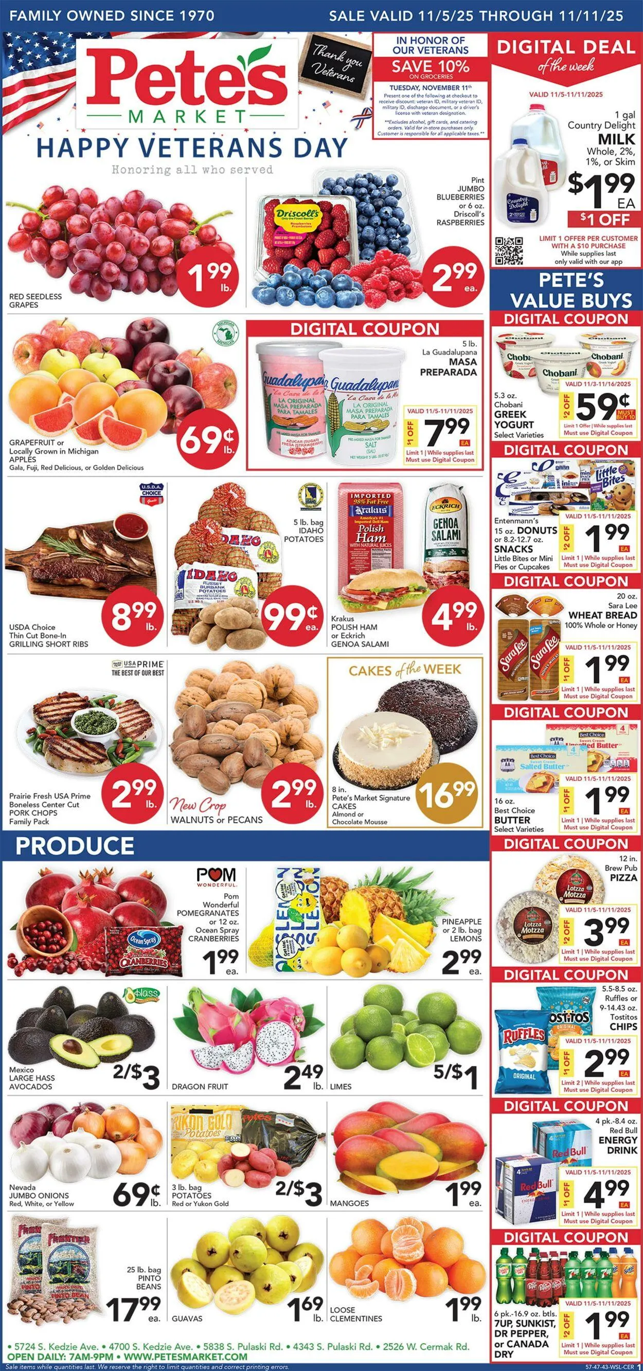 Weekly ad Pete's Fresh Market Current weekly ad from November 5 to November 11 2025 - Page 1