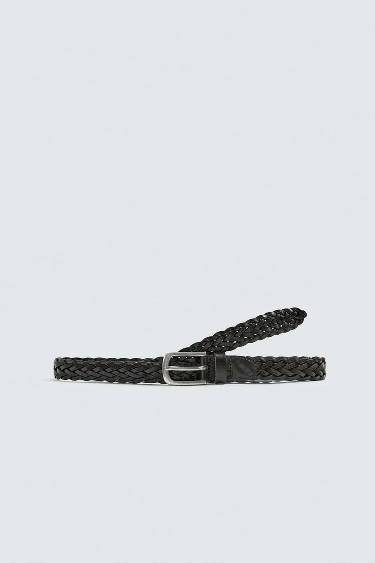 BRAIDED LEATHER BELT
