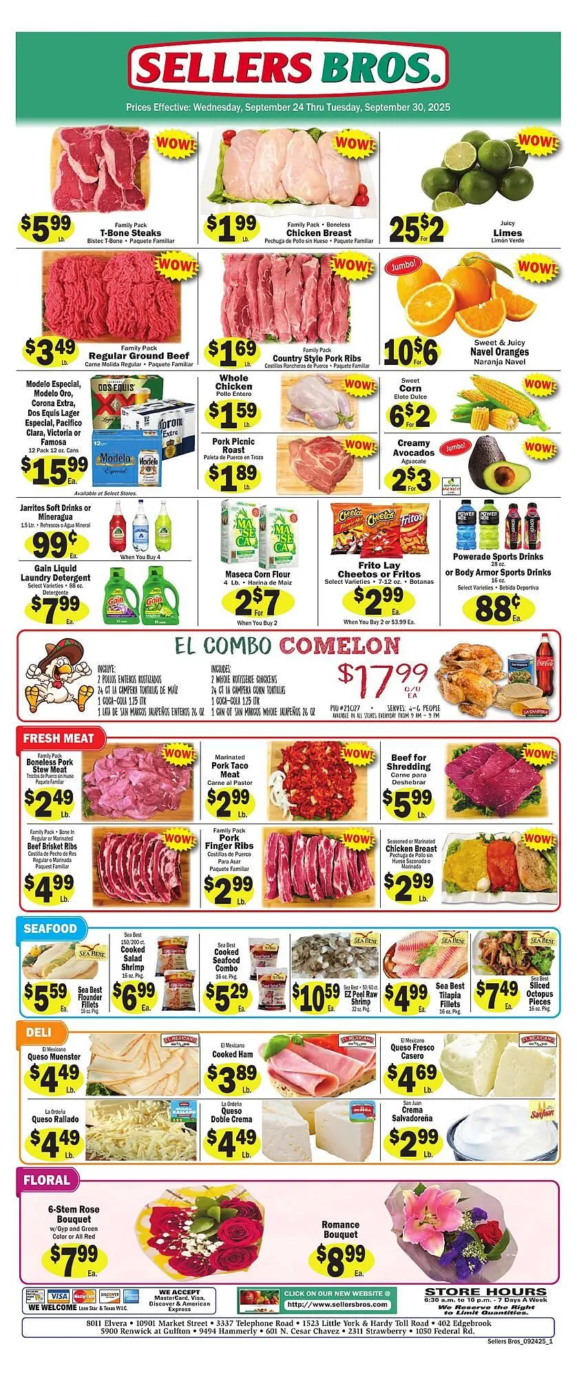 Weekly ad Sellers Bros weekly ad from September 24 to September 30 2025 - Page 1
