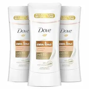 Dove Even Tone Antiperspirant Deodorant Stick Apple Blossom & Mango Butter 3 Count For Uneven Skin Tone 2.6 oz