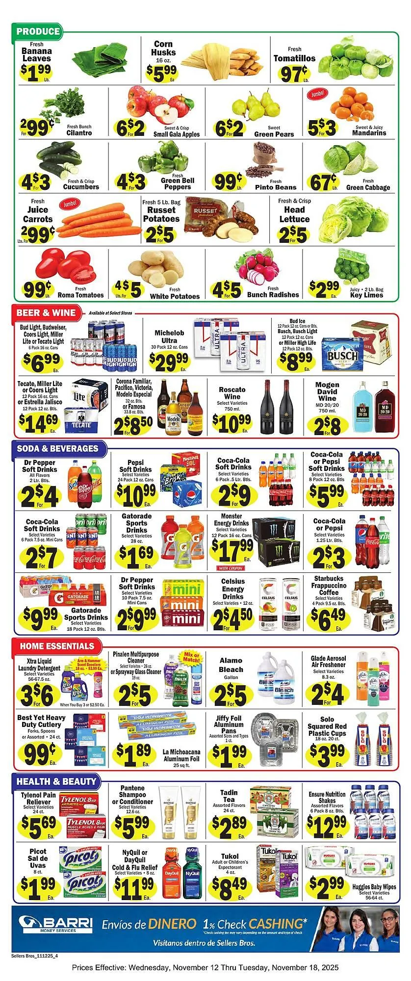 Weekly ad Sellers Bros weekly ad from November 12 to November 18 2025 - Page 4