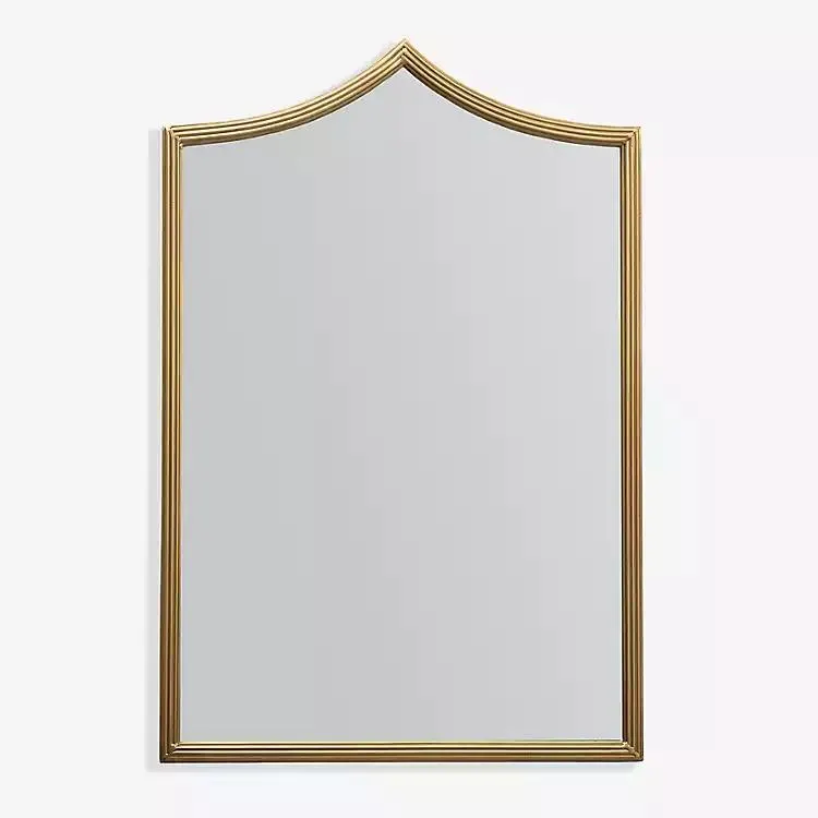 Gold Metal Peak Nova Wall Mirror