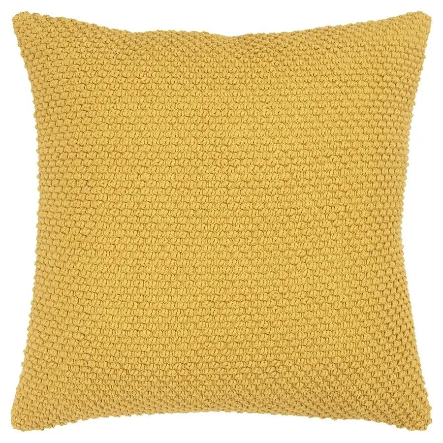 Rizzy Home Poly filled pillow 20-in x 20-in Yellow Square Indoor Decorative Pillow