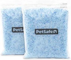 PetSafe ScoopFree Premium Crystal Cat Litter - Outperforms Clay Litter - Refill Packs - Reusable Tray Compatible - Fresh Scent - 4.3 lb Bags - 2 Pack