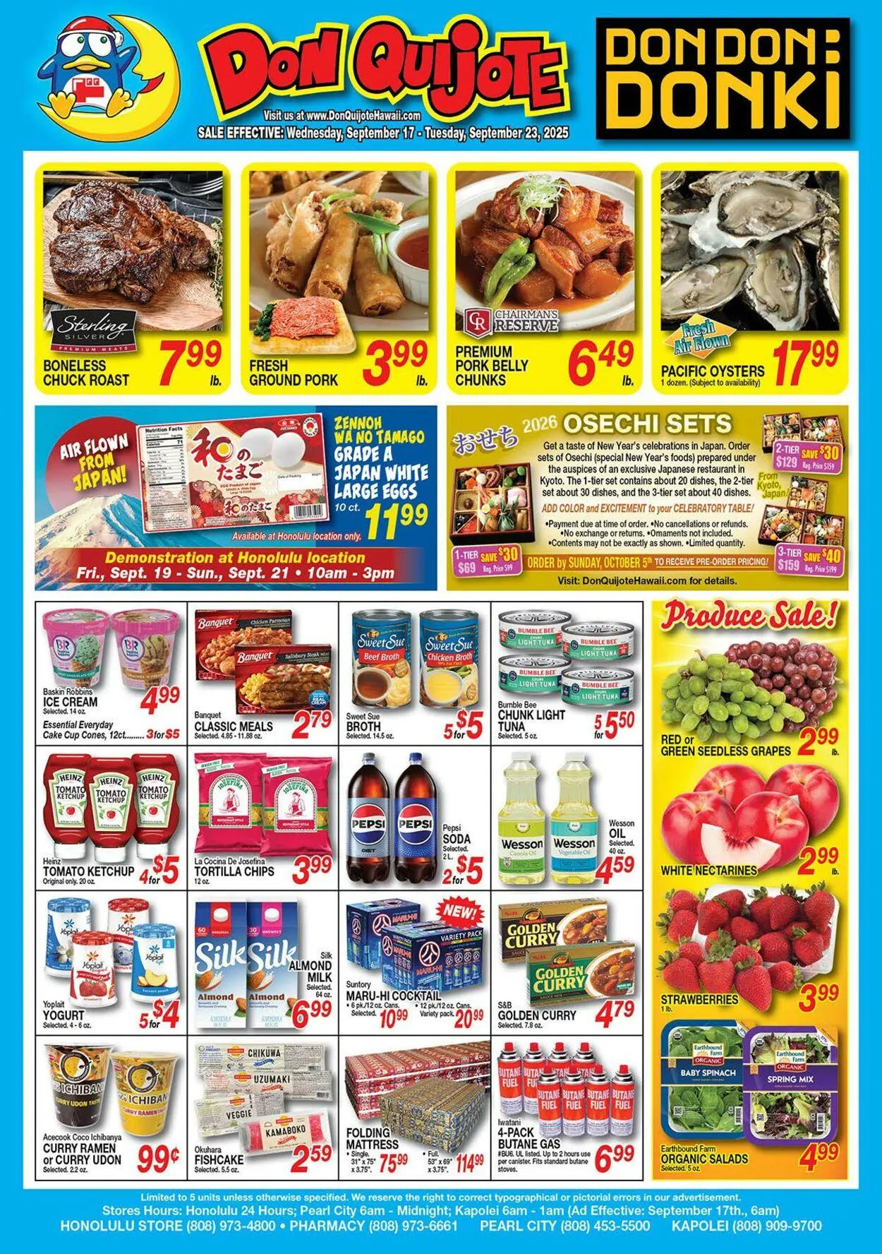 Weekly ad Don Quijote Hawaii from September 17 to September 23 2025 - Page 1