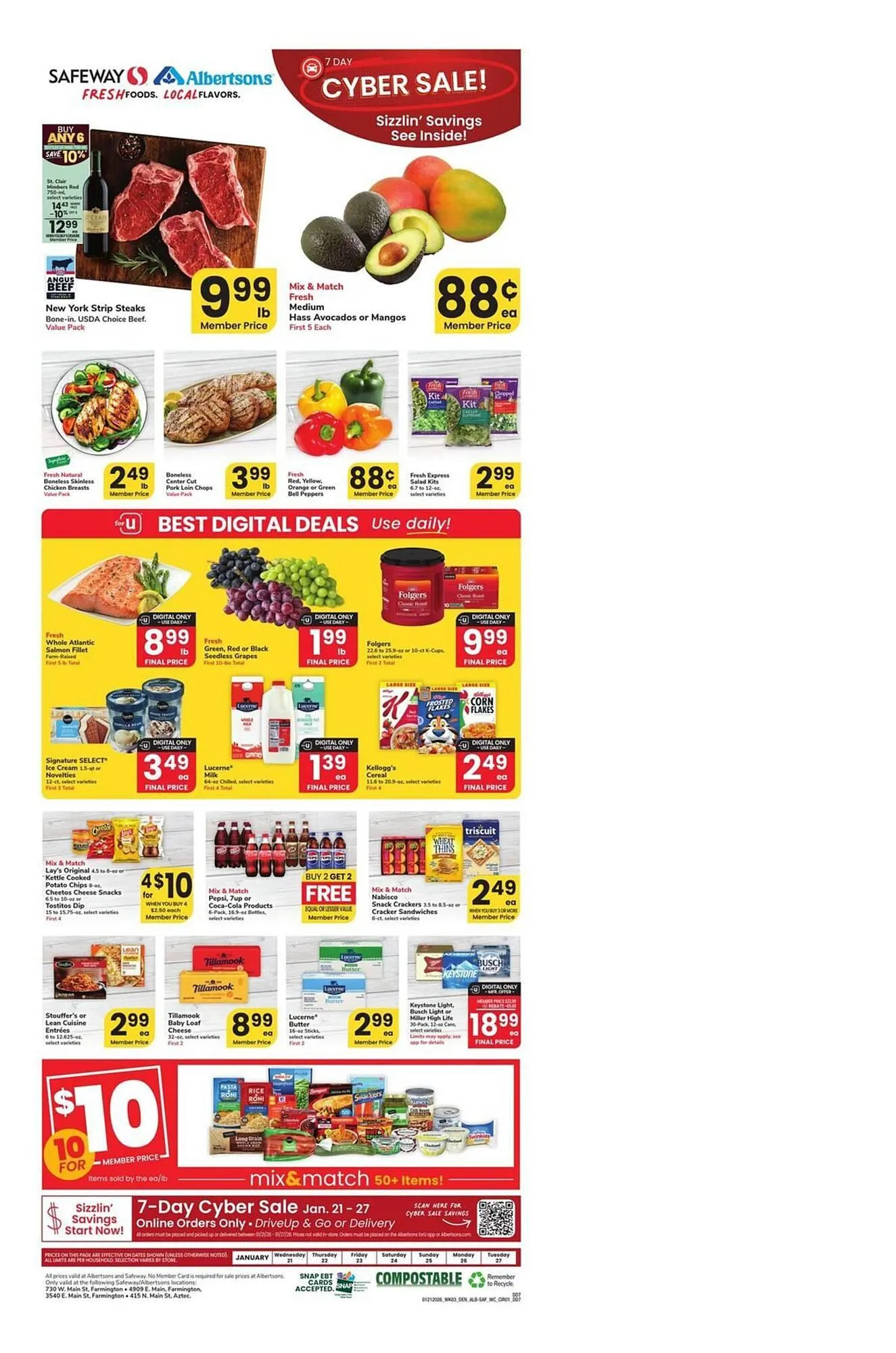 Weekly ad Safeway weekly ad from January 21 to January 27 2026 - Page 1