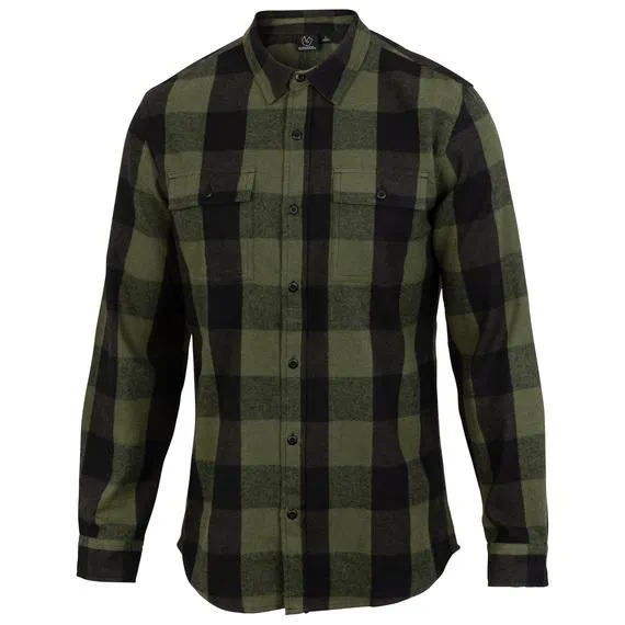 Burnside Men's 2 Pocket Long-Sleeve Woven Flannel Shirt