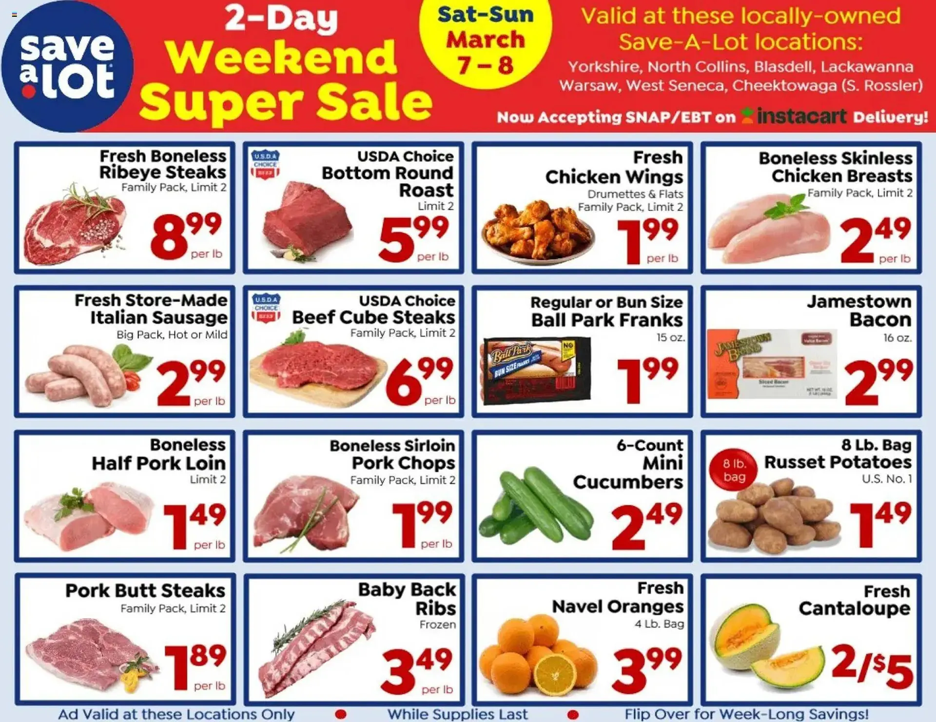 Weekly ad Save a Lot weekly ad from March 7 to March 8 2026 - Page 1