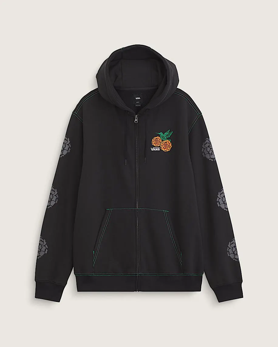 Dia de los Muertos Colibri Zip Hoodie