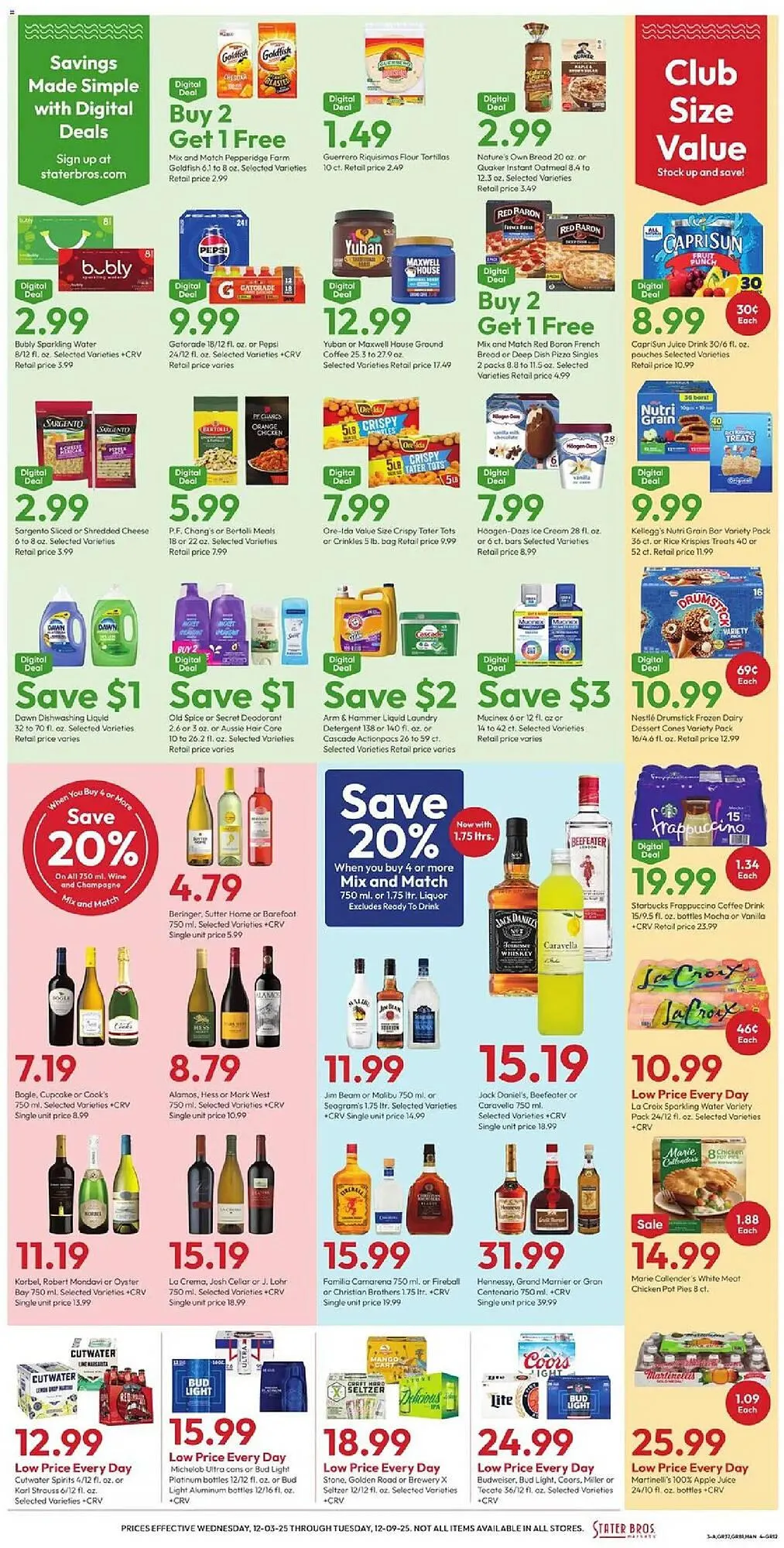 Weekly ad Stater Bros weekly ad from December 3 to December 9 2025 - Page 3