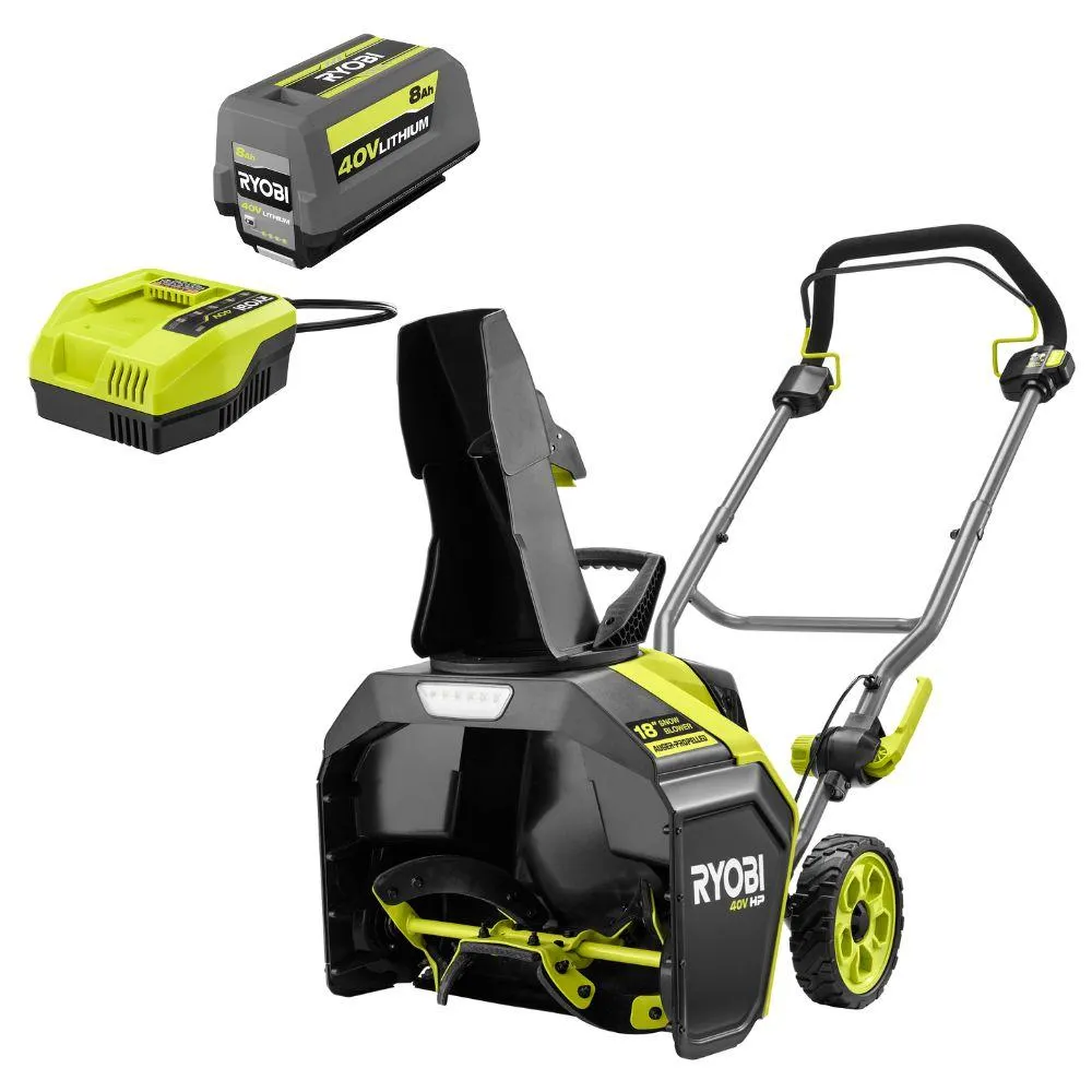 40V HP Brushless 18” Single-Stage Auger-Propelled Snow Blower Kit