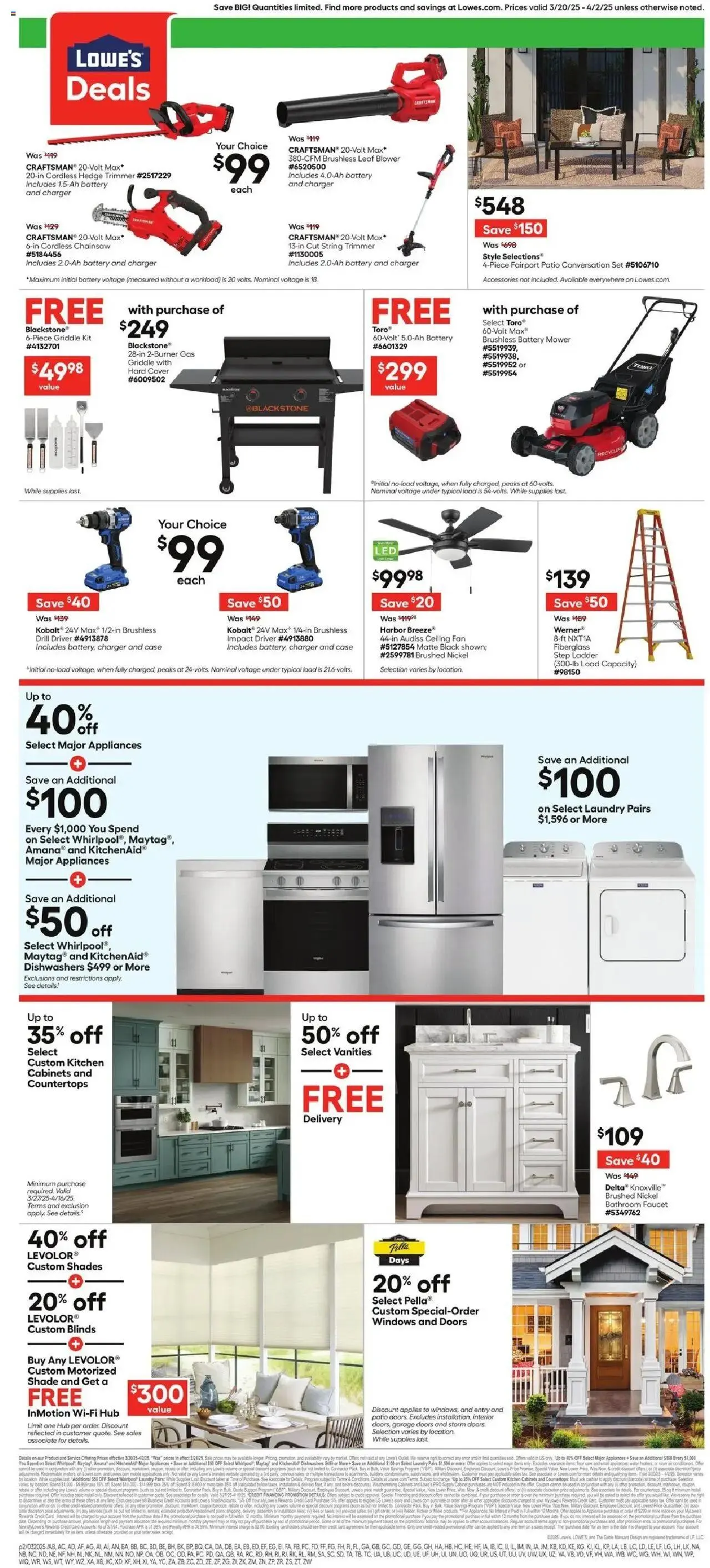 Weekly ad Lowe's Weekly Ad from March 20 to April 2 2025 - Page 2