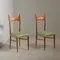 Set of Italian Side Chairs in Exotic Wood, 1950s