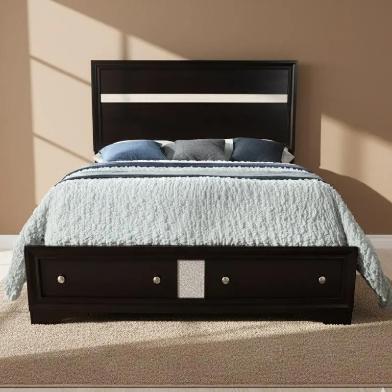 Oscar Queen Bed by Best Home - Black
