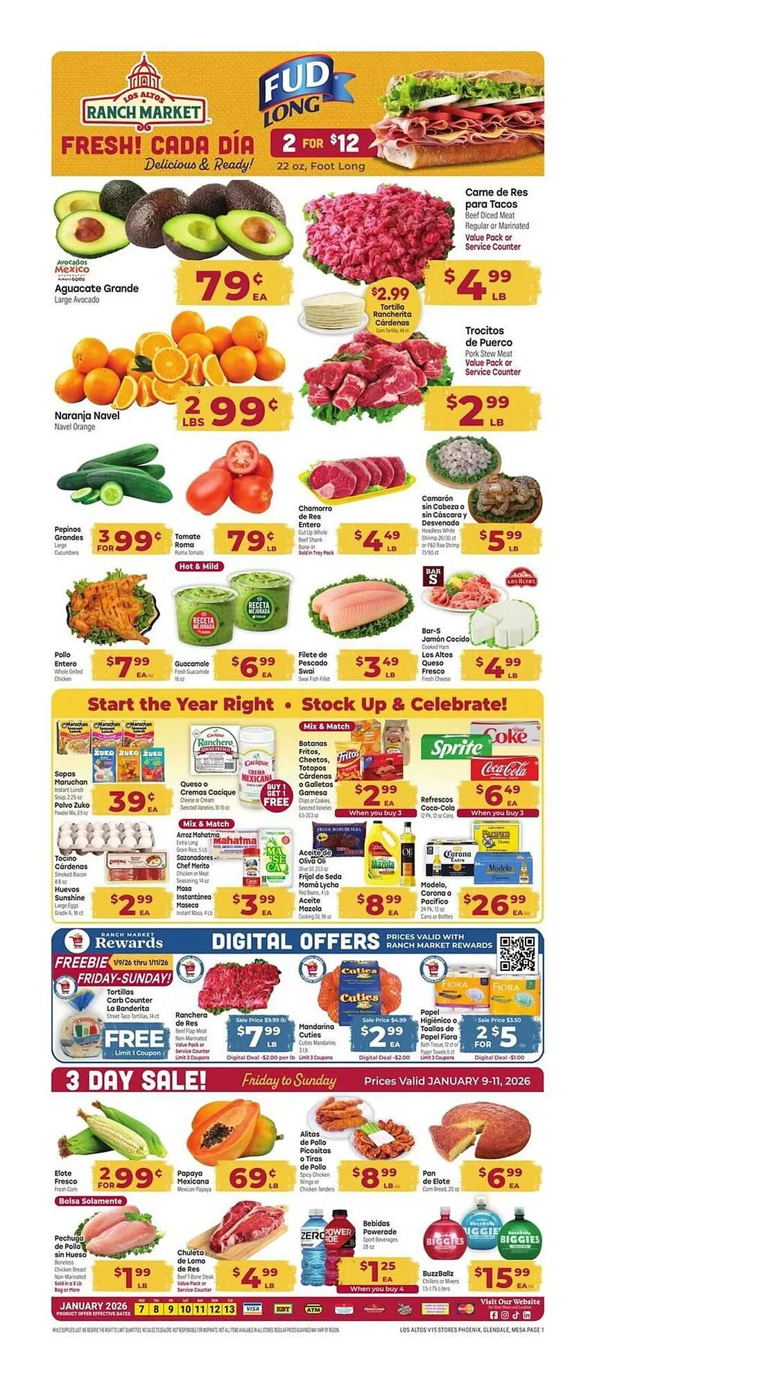 Weekly ad Los Altos Ranch Market weekly ad from January 7 to January 13 2026 - Page 1