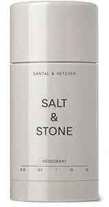 SALT & STONE Aluminum Free Deodorant | Extra Strength 48 Hour Protection for Women & Men | Made with Seaweed Extracts, Shea Butter & Prebiotics (Santal & Vetiver)