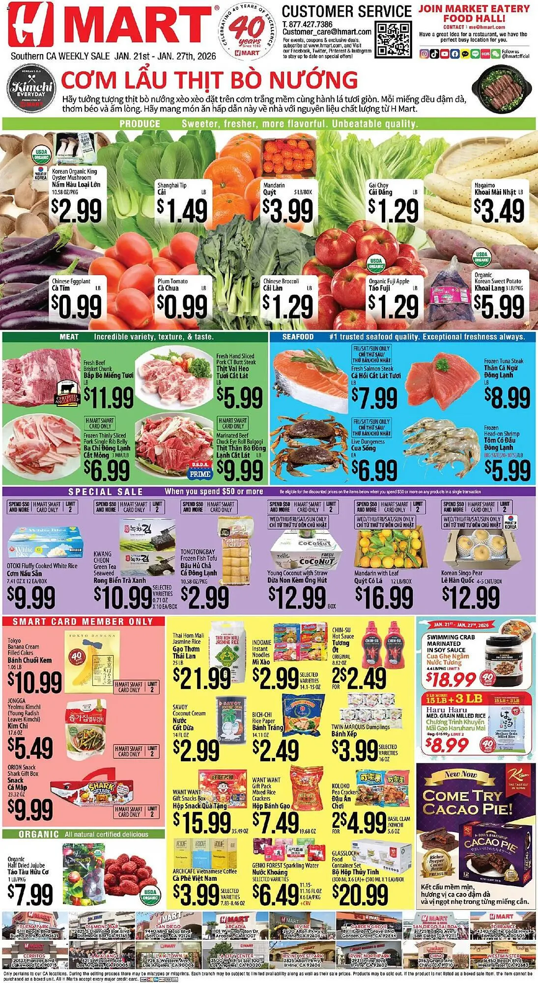 Weekly ad Hmart weekly ad from January 21 to January 28 2026 - Page 1