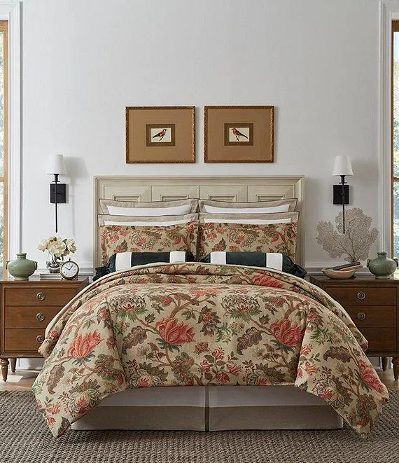 Emma Jacobean Floral Comforter Mini Set