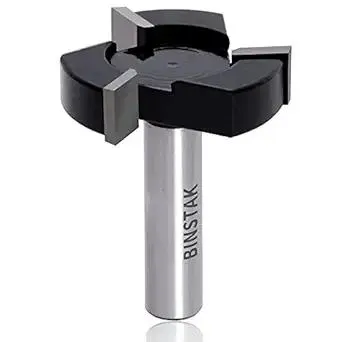 CNC Spoilboard Surfacing Router Bits, 1/2 inch Shank 2 inch Cutting Diameter, Slab Flattening Router Bit Planing Bit Wood Milling Cutter Planer Woodworking Tool by BINSTAK (Carbide)